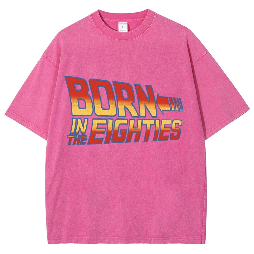 Born In The Eighties Vintage Distressed T-shirt
