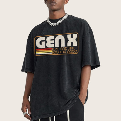 Gen X Vintage Quote Vintage Distressed T-shirt