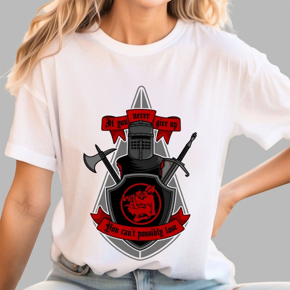 Never Give Up Geek T-Shirt