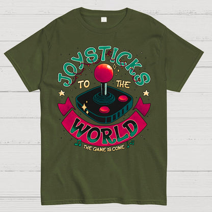 Joysticks To The World Geek T-Shirt