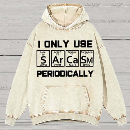 Sarcasm Periodic Table Element Shirt Weird Science Joke Vintage Distressed Hoodie