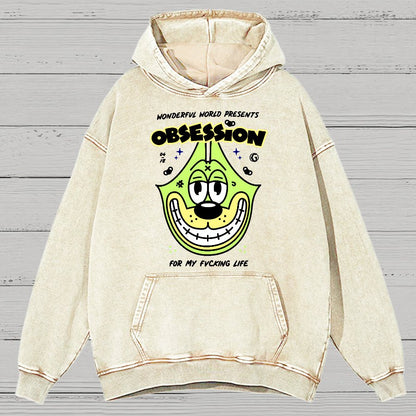 Obsession! Sarcasm Vintage Distressed Hoodie