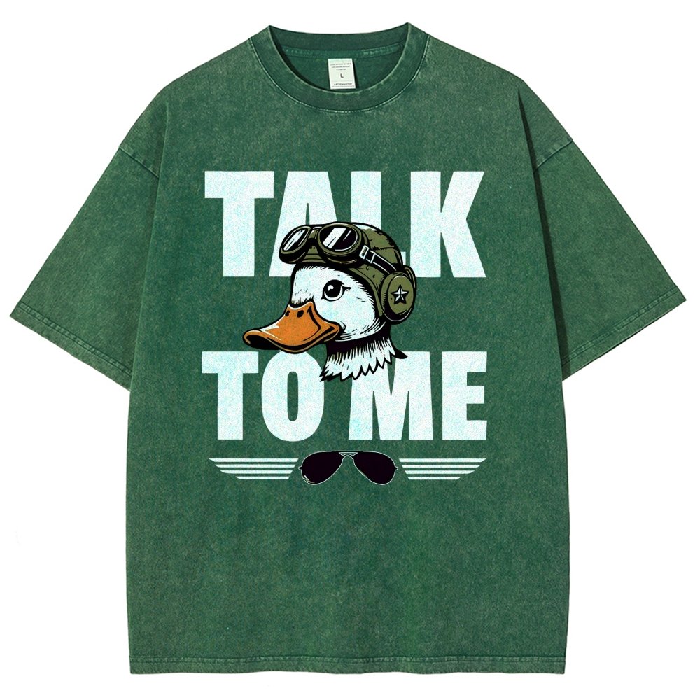 Talk To Me. Vintage Distressed T-shirt
