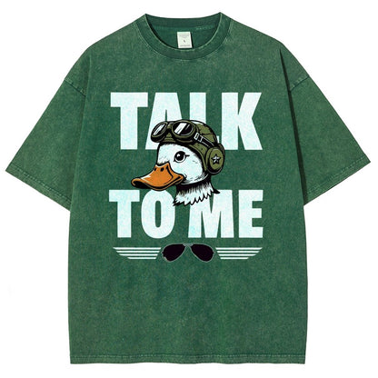 Talk To Me. Vintage Distressed T-shirt