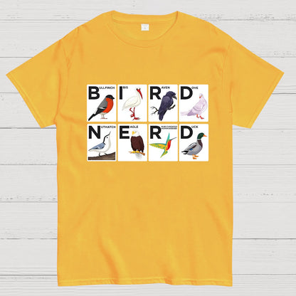Bird Nerd Watching Vintage Retro Birdwatching Geek T-Shirt