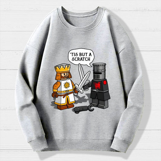 King Vs Knight Geek Cotton Sweatshirt