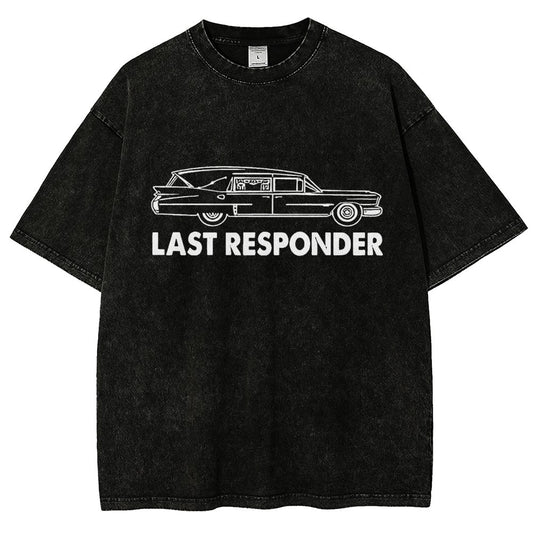 Last Responder Vintage Distressed T-shirt