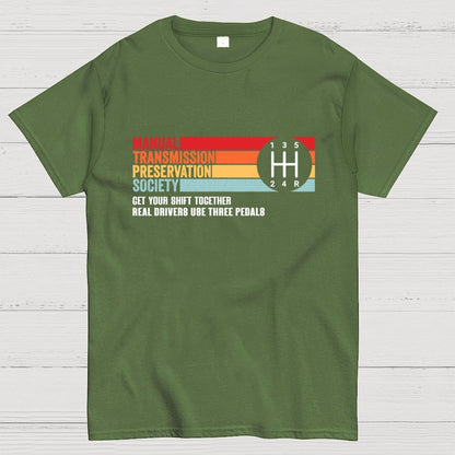 The Manual Transmission Preservation Society Geek T-Shirt