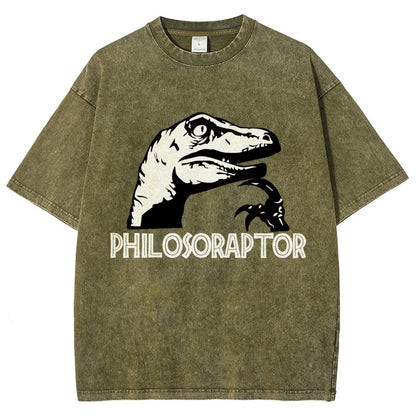 Philosoraptor Vintage Distressed T-shirt