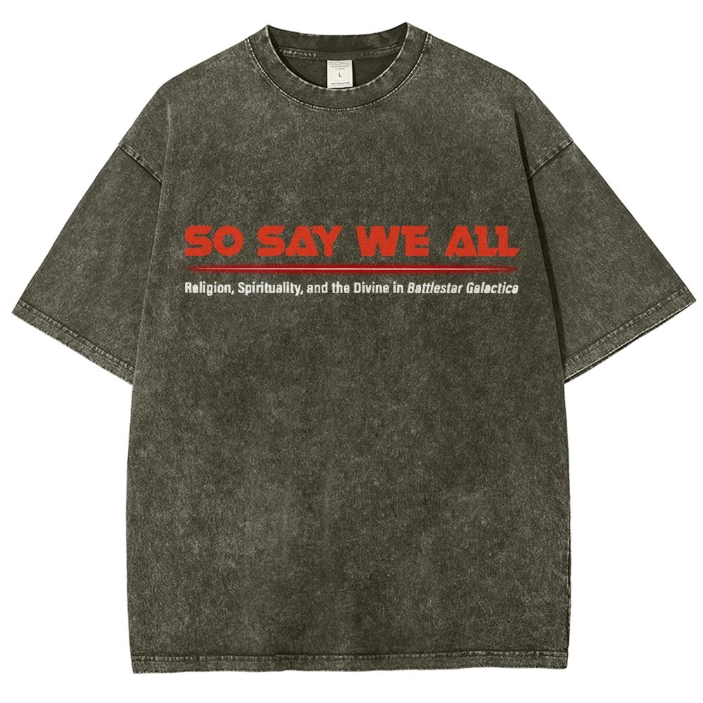 So Speak We All Vintage Distressed T-shirt