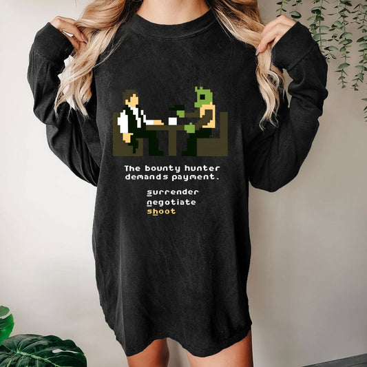 Shoot First Washed Long Sleeve Tee
