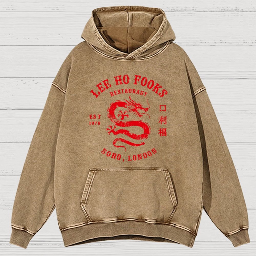 Lee Ho Fook Vintage Distressed Hoodie