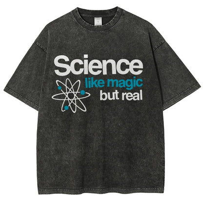 Science Like Magic But Real Vintage Distressed T-shirt