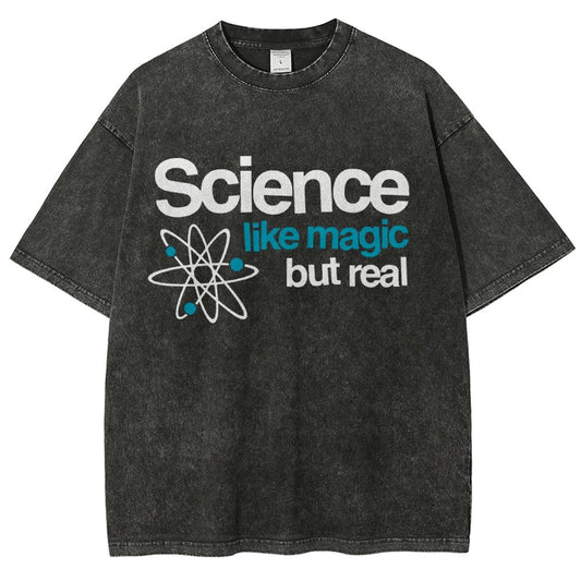 Science Like Magic But Real Vintage Distressed T-shirt