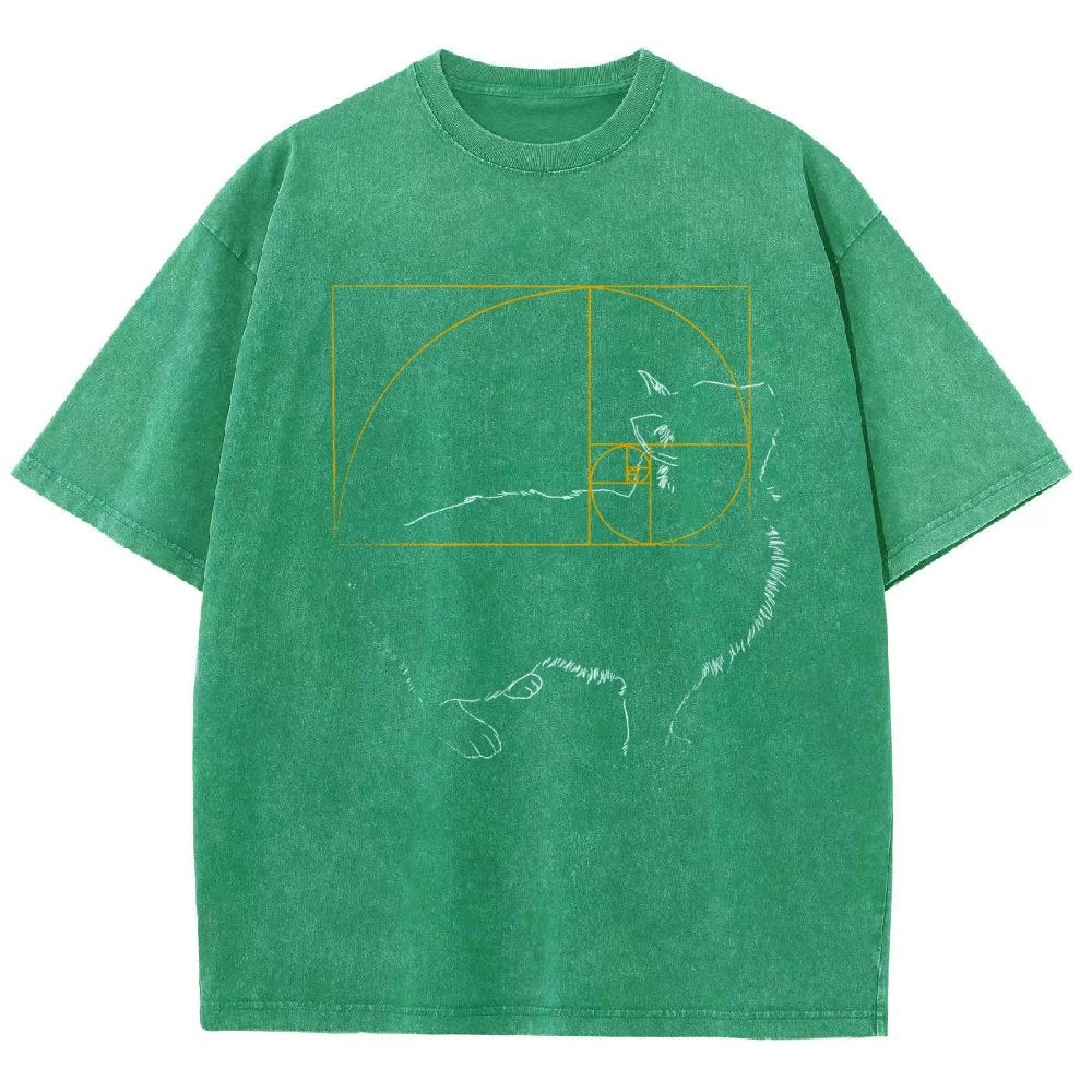 Golden Cat Vintage Distressed T-shirt