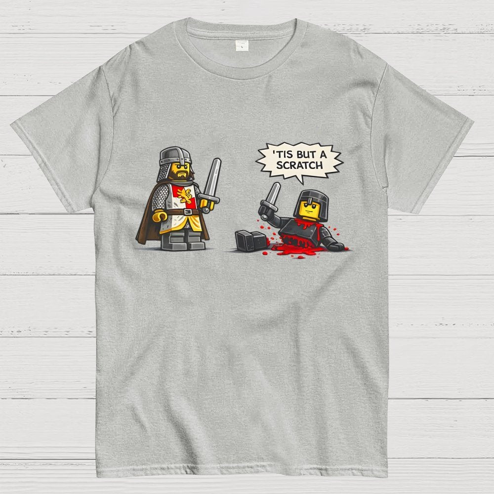 Tis But a Scratch  Fantasy Warrior Parody  Dark Humor Geek T-Shirt