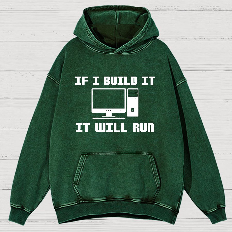 Pc Builder Computer Nerd Vintage Distressed Hoodie