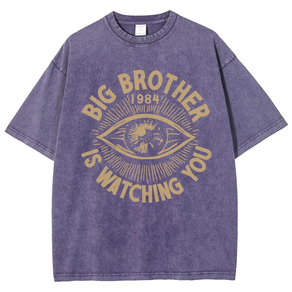Watching You Vintage Distressed T-shirt