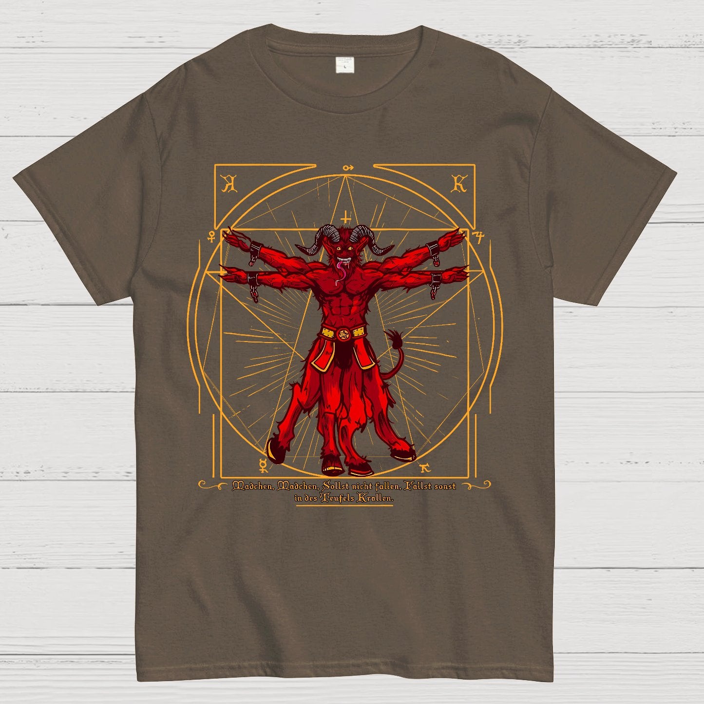 Vitruvian Krampus Geek T-Shirt