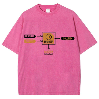 Funny ENGINEER Vintage Distressed T-shirt