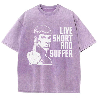 Live Short and Suffer Vintage Distressed T-shirt