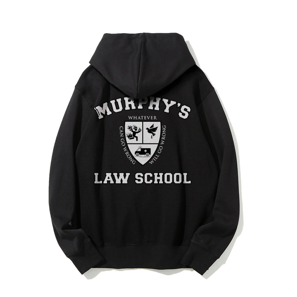 Murphy's Law School  Academic Printed Back Unisex Cotton Hoodie