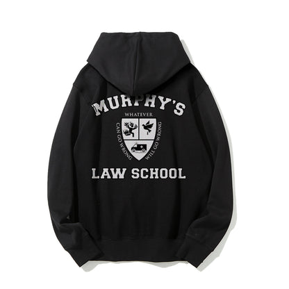 Murphy's Law School  Academic Printed Back Unisex Cotton Hoodie