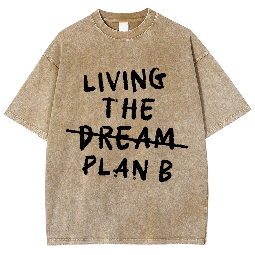 Living Plan B Vintage Distressed T-shirt