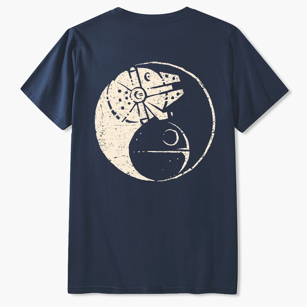 Balancing The Energy Front And Back Printing Geek T-Shirt