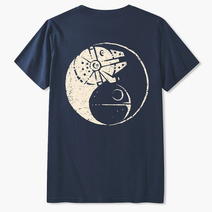 Balancing The Energy Front And Back Printing Geek T-Shirt