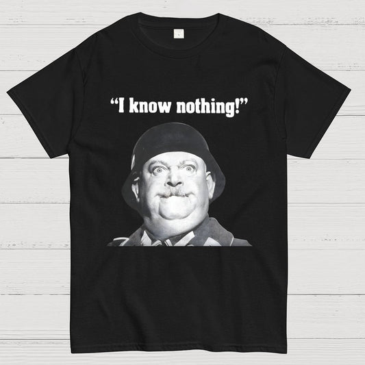 I Know Nothing Art Print Geek T-Shirt