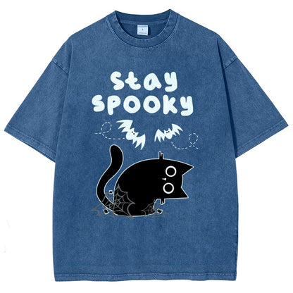 Stay Spooky Vintage Distressed T-shirt