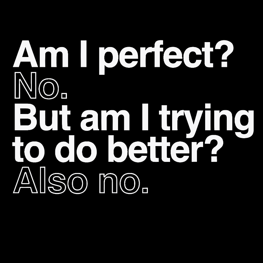 Am I Perfect No Geek Cotton Sweatshirt