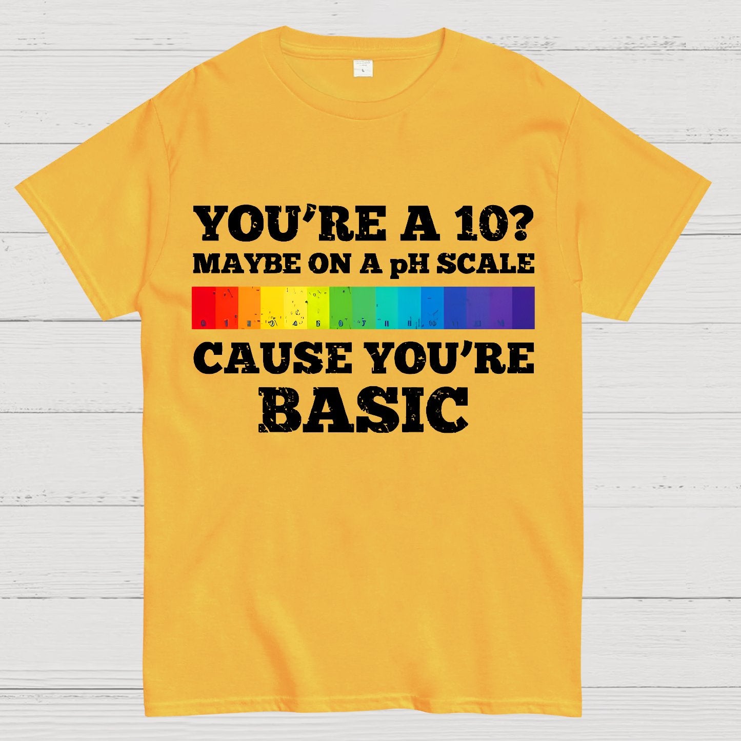 Maybe On A pH Scale Cause You're Basic Geek T-Shirt