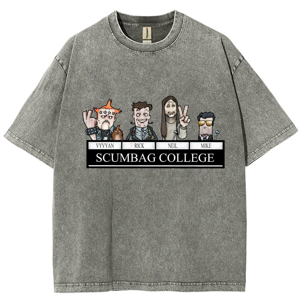 Cool Crew Scumbag College by HappyToast Vintage Distressed T-shirt