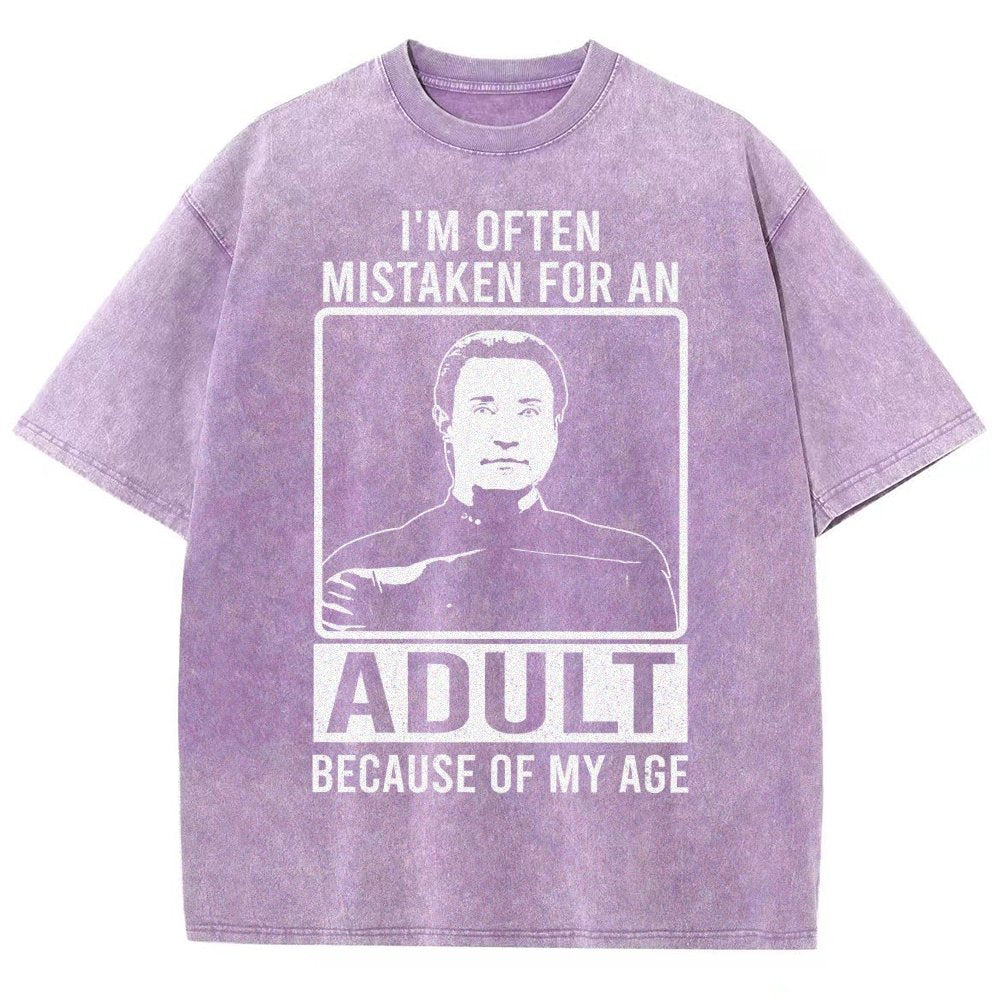 I'm Often Mistaken For An Adult Because Of My Age Vintage Distressed T-shirt