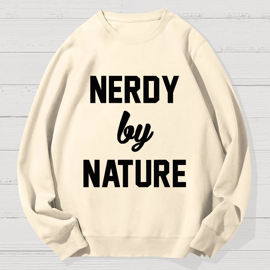 Nerdy by Nature Geek Cotton Sweatshirt