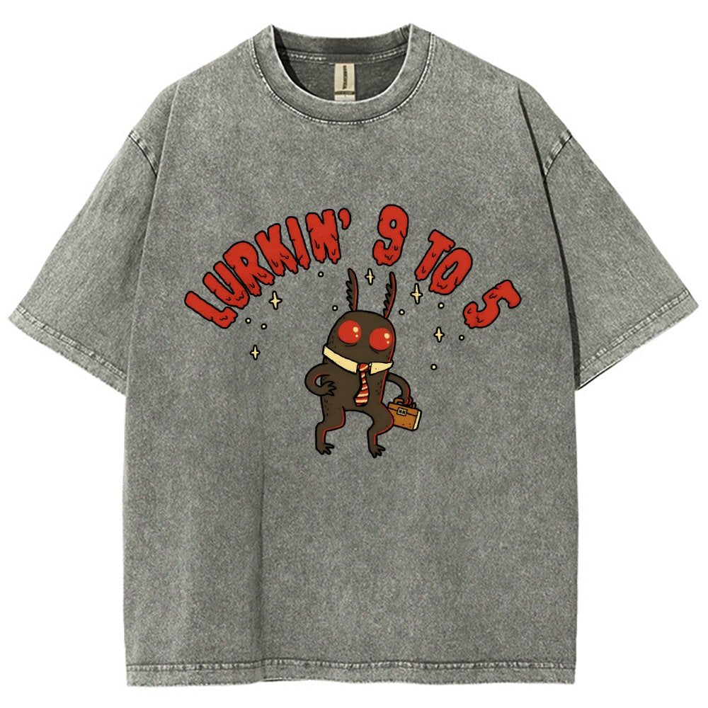 Mothman's Day Job Vintage Distressed T-shirt