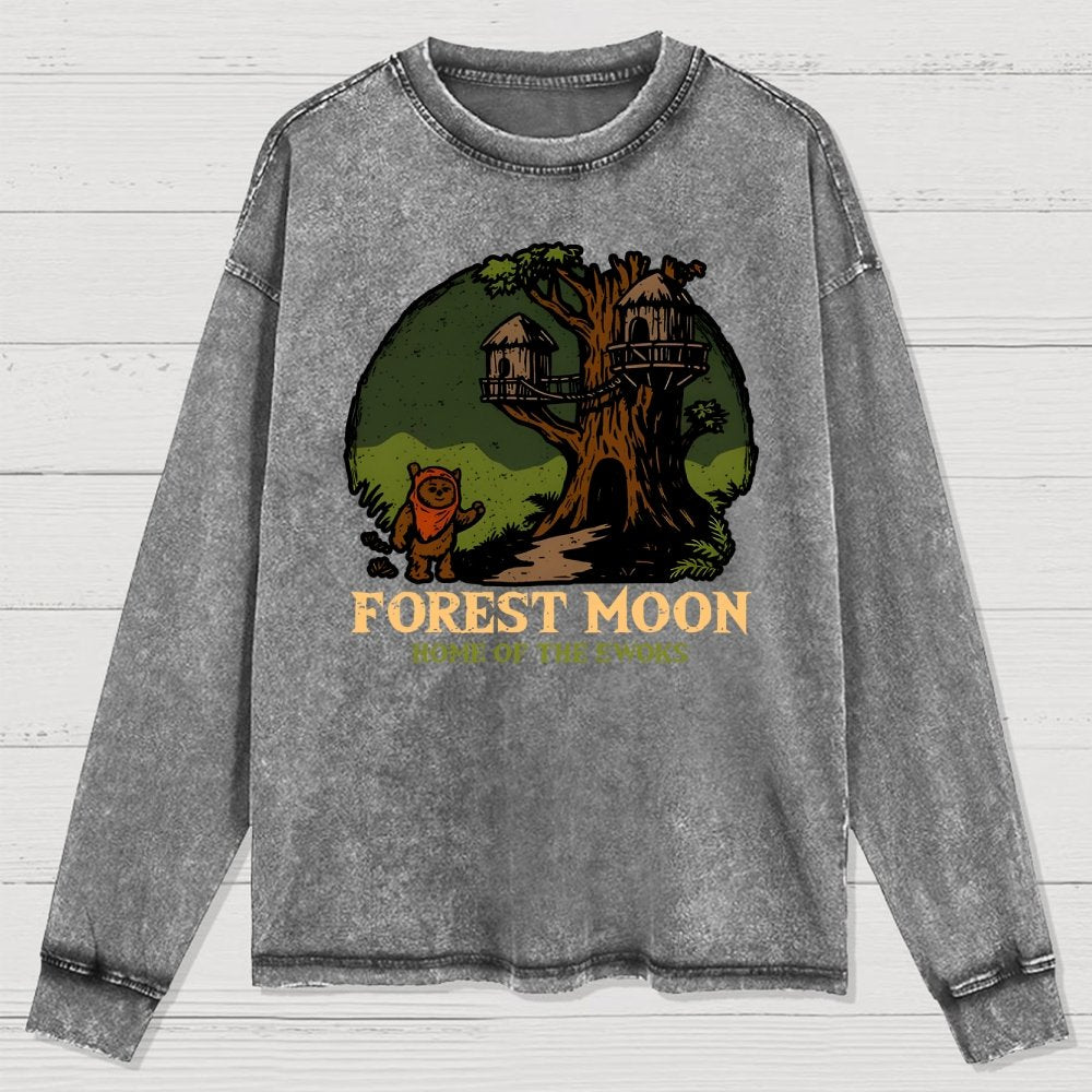 Woodland Glade Home Washed Long Sleeve Tee