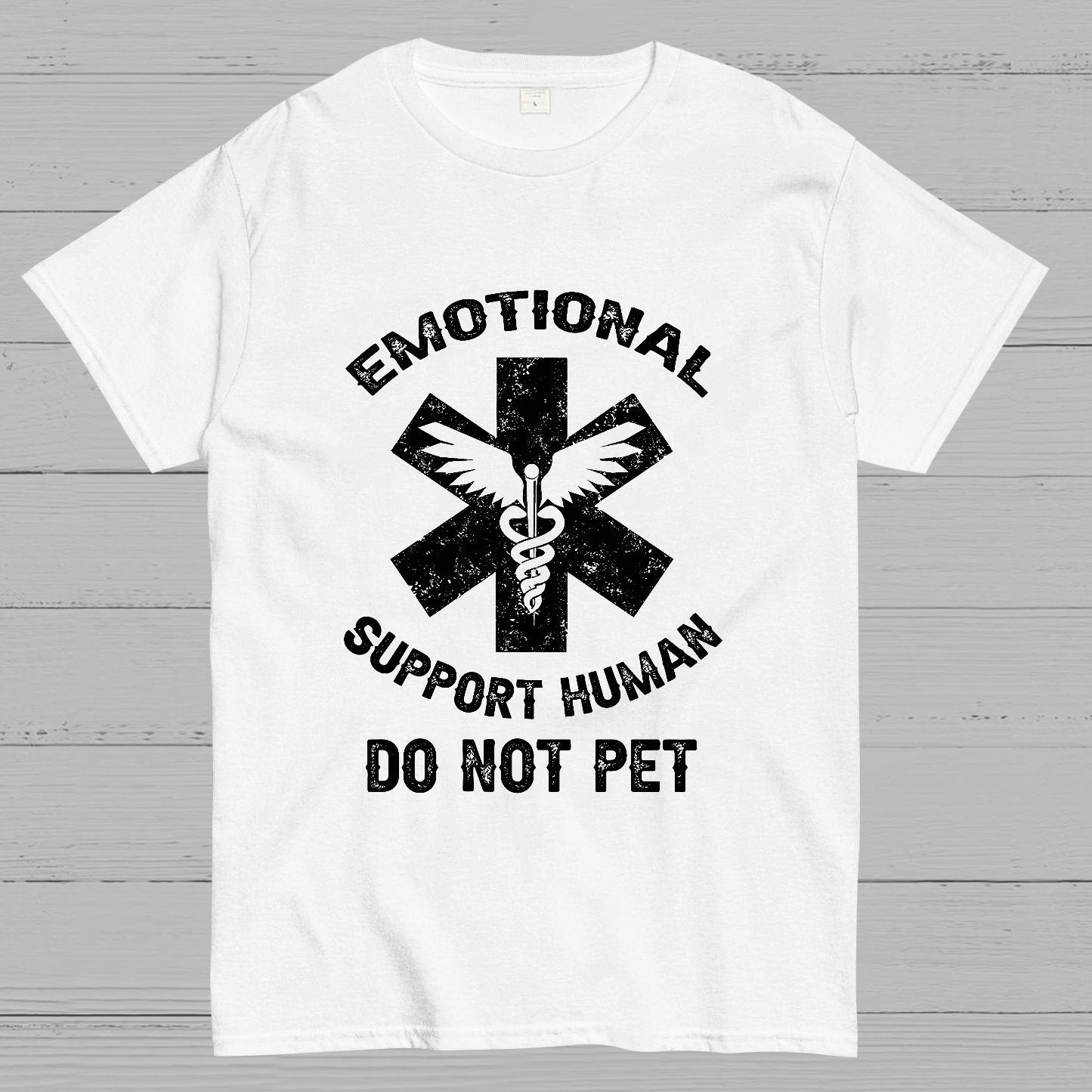 Emotional Support Human Do Not Pet Geeky T-Shirt