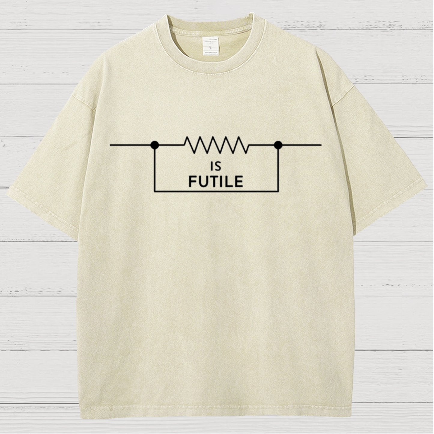 Funny Engineer Resistor Geek Science Vintage Distressed T-shirt