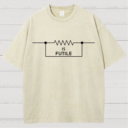 Funny Engineer Resistor Geek Science Vintage Distressed T-shirt