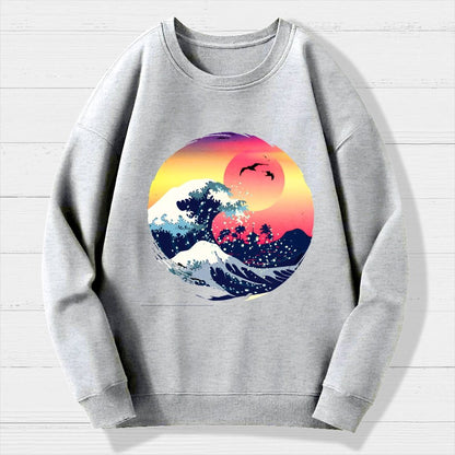 The Great Waves Geek Cotton Sweatshirt