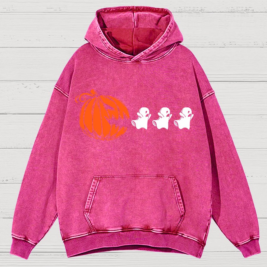 Funny Halloween Ghost Vintage Distressed Hoodie
