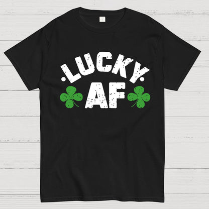 Lucky Af St. Patrick's Day Geek T-Shirt