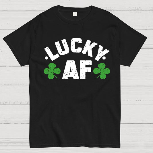 Lucky Af St. Patrick's Day Geek T-Shirt
