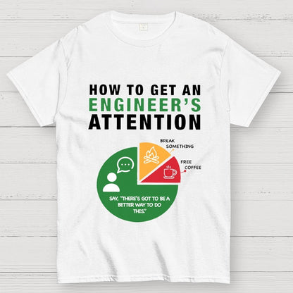 How To Get An Engineer's Attention Unisex Geek T-Shirt