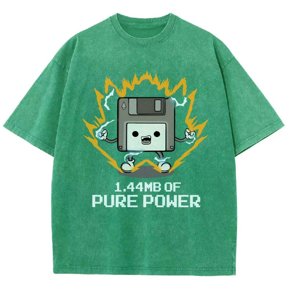 1.44mb of pure power Vintage Distressed T-shirt