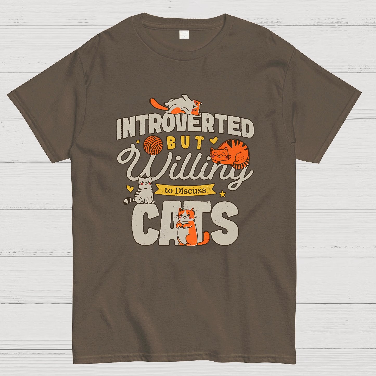 Willing to Discuss Cats Geek T-Shirt