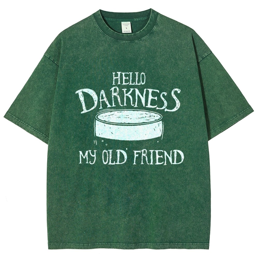 Hello Darkness Brew Vintage Distressed T-shirt